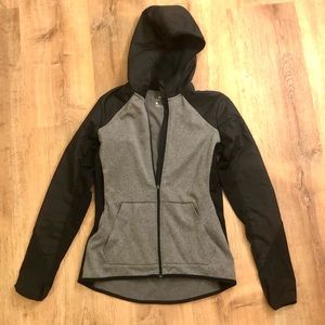 Nike - Dri-Fit lightweight zip hoodie / size S / black and grey